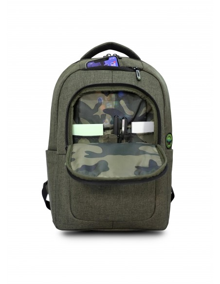 URBAN FACTORY Cyclee City - Notebook Eco Backpack - 15.6in Kaki
