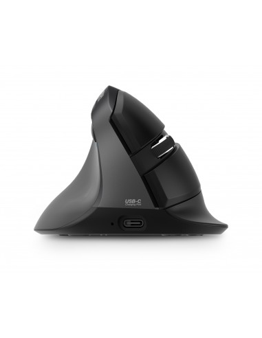 URBAN FACTORY Ergo Pro - Ergonomic Vertical Bluetooth 5.0 And Wireless 2.4 GHz Mouse For The Left-handed