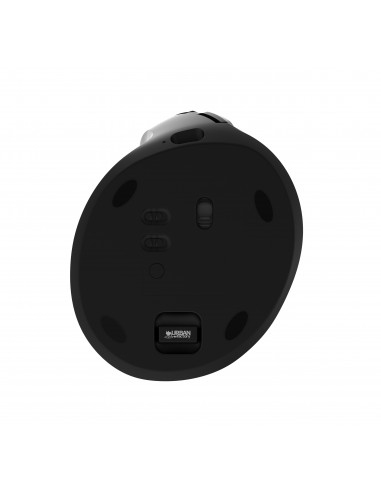 URBAN FACTORY Ergo Pro - Ergonomic Vertical Bluetooth 5.0 And Wireless 2.4 GHz Mouse For The Left-handed