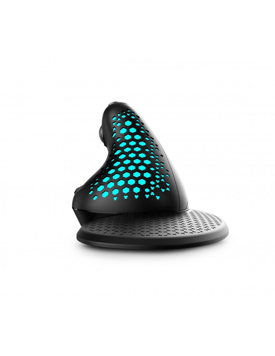URBAN FACTORY Ergo Max -: Ergonomic Vertical Bluetooth 5.0 / Wireless 2.4 GHz And USB Mouse For The Right-handed