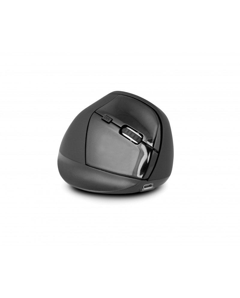 URBAN FACTORY Ergo Pro - Ergonomic Vertical Bluetooth 5.0 And Wireless 2.4 GHz Mouse For The Right-handed