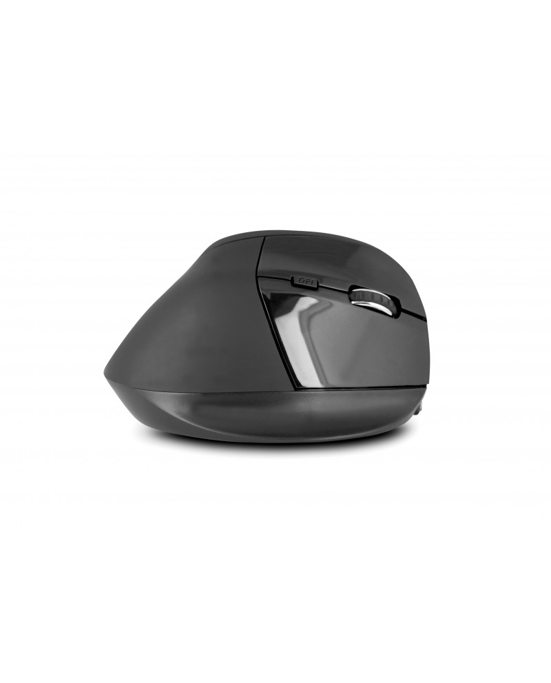 URBAN FACTORY Ergo Pro - Ergonomic Vertical Bluetooth 5.0 And Wireless 2.4 GHz Mouse For The Right-handed