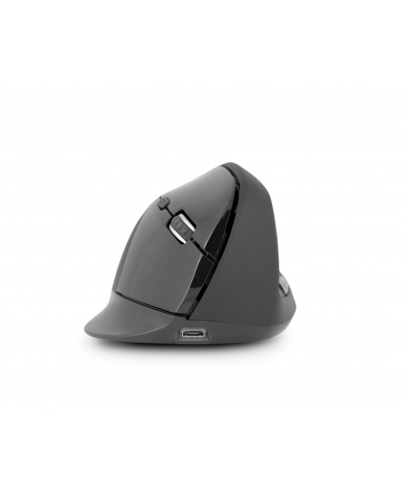 URBAN FACTORY Ergo Pro - Ergonomic Vertical Bluetooth 5.0 And Wireless 2.4 GHz Mouse For The Right-handed