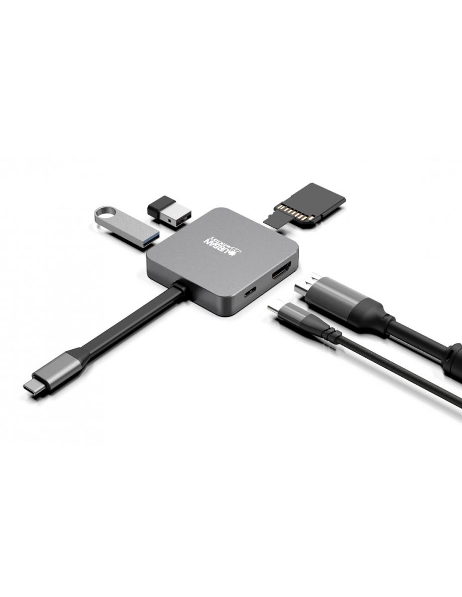 URBAN FACTORY Dock Station - Hubee Light - 100w USB-c Mini Station