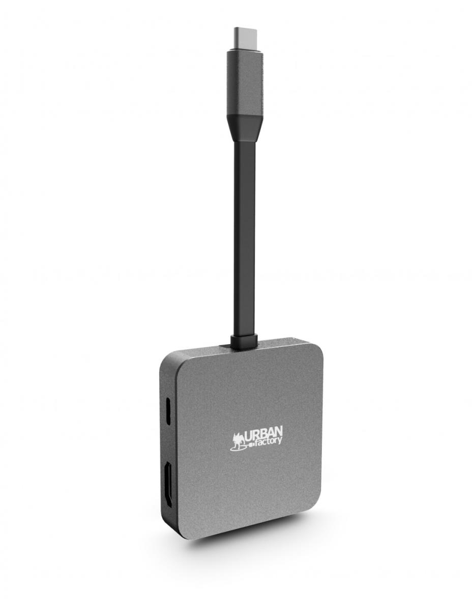 URBAN FACTORY Dock Station - Hubee Light - 100w USB-c Mini Station