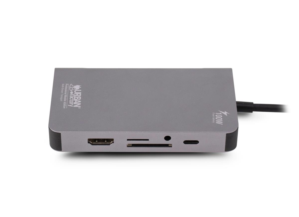 URBAN FACTORY Dock Station - Hubee Plus - 100w USB-c Mobile Station
