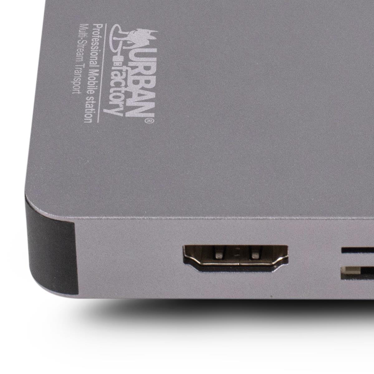 URBAN FACTORY Dock Station - Hubee Plus - 100w USB-c Mobile Station