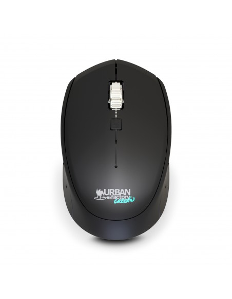 URBAN FACTORY Cyclee - Wireless Mouse - 2.4GHz  With USB-a USB-c Receiver