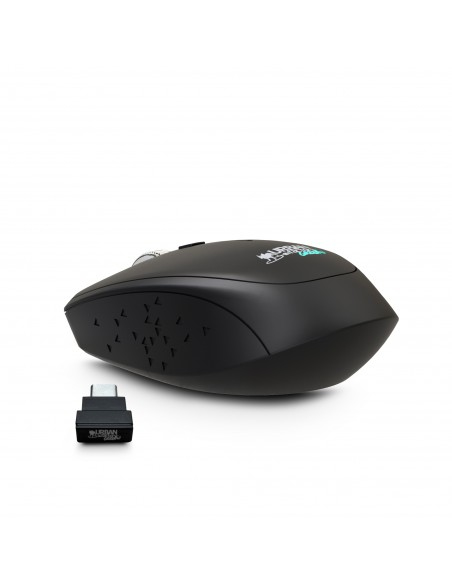URBAN FACTORY Cyclee - Wireless Mouse - 2.4GHz  With USB-a USB-c Receiver