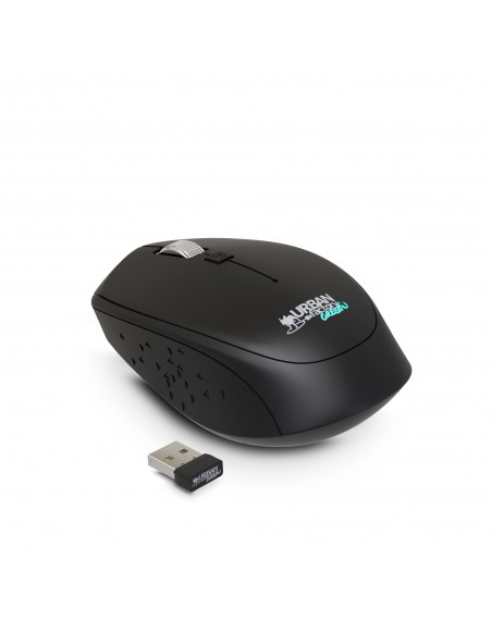 URBAN FACTORY Cyclee - Wireless Mouse - 2.4GHz  With USB-a USB-c Receiver