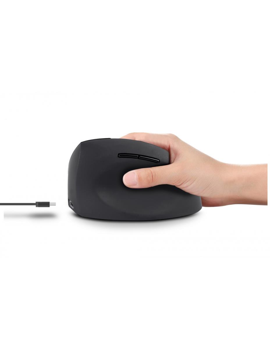 URBAN FACTORY Ergo Next - Ergonomic Vertical Wireless Mouse For The Right-handed