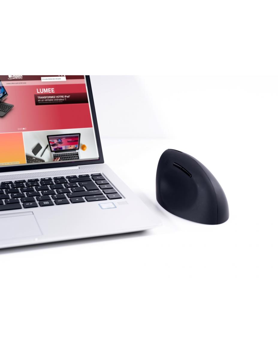URBAN FACTORY Ergo Next - Ergonomic Vertical Wireless Mouse For The Right-handed