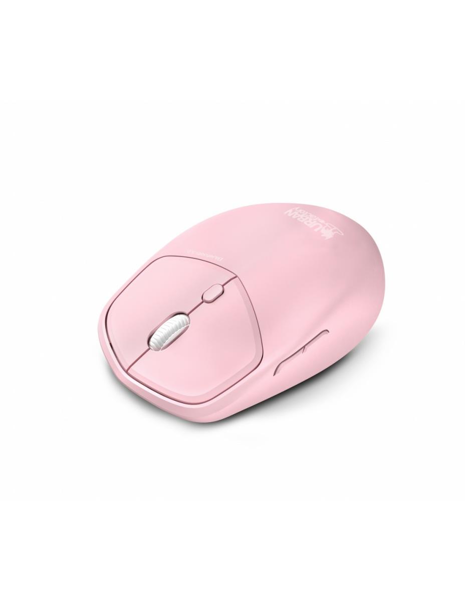 URBAN FACTORY Mouse - Bluetooth 5.0 - 1600dpi - Ambidextrous - Light Pink