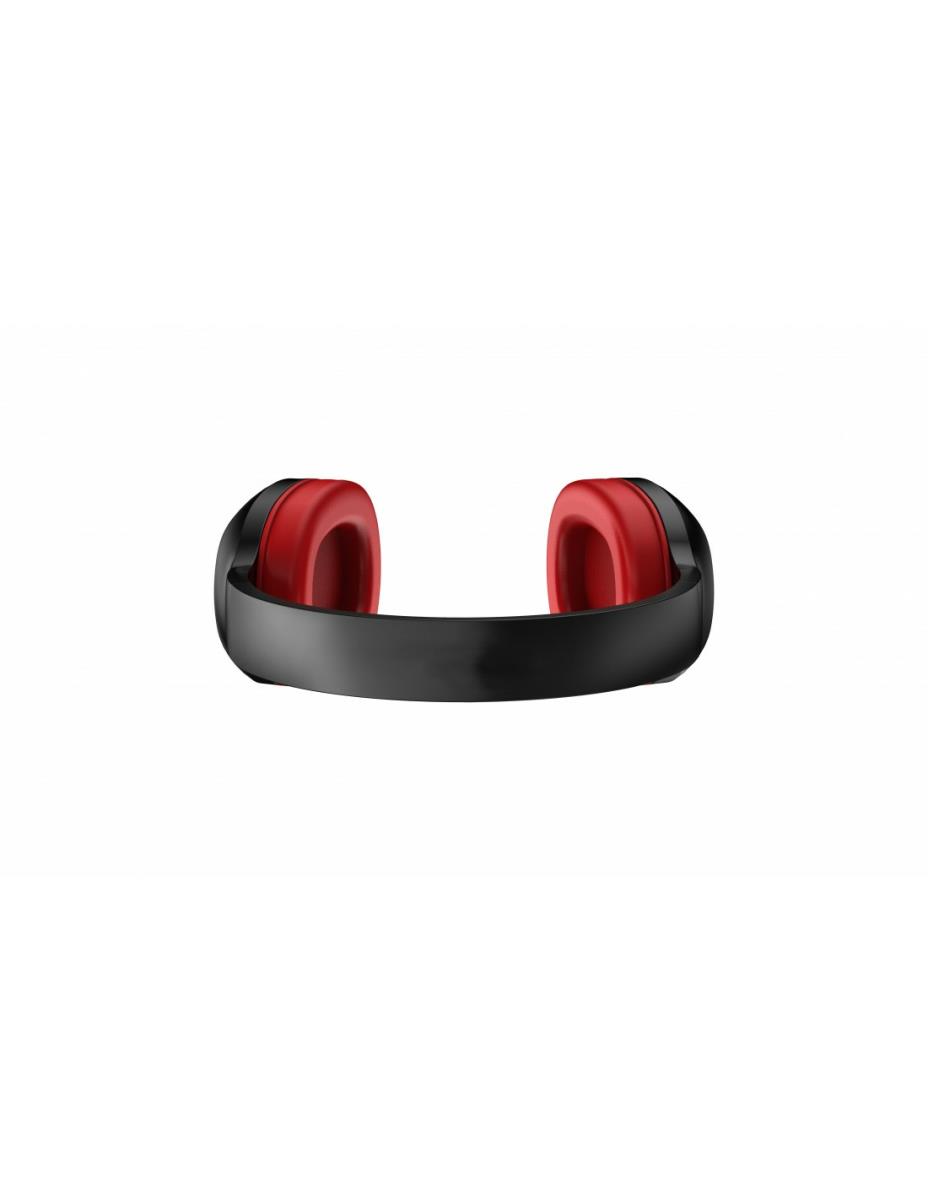 URBAN FACTORY Headset - Over-the-ear Bluetooth 5.1 Rechargeable - Black/red
