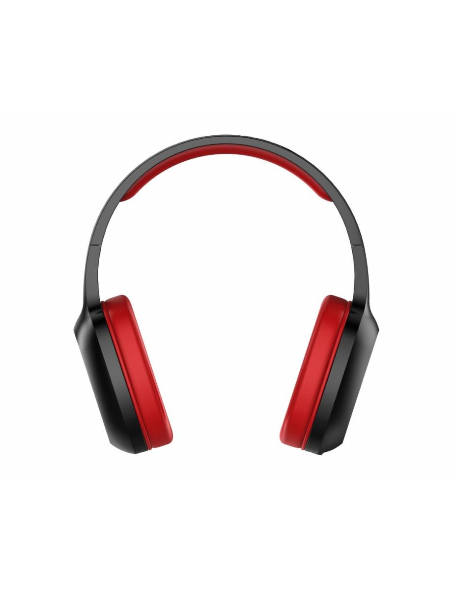 URBAN FACTORY Headset - Over-the-ear Bluetooth 5.1 Rechargeable - Black/red