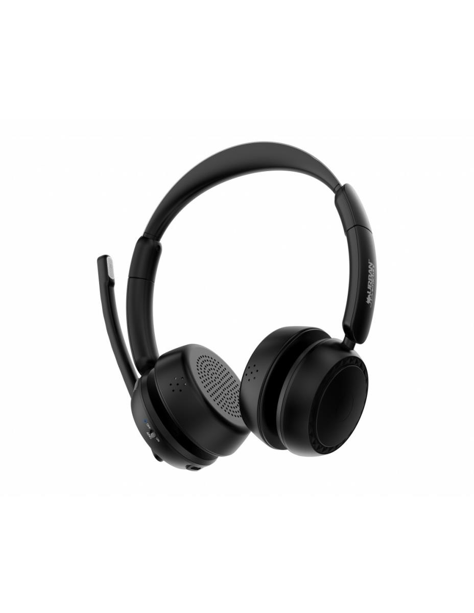 URBAN FACTORY Headset - Movee Max - Bluetooth With Enc Active Noise Canceling And Charging Stand