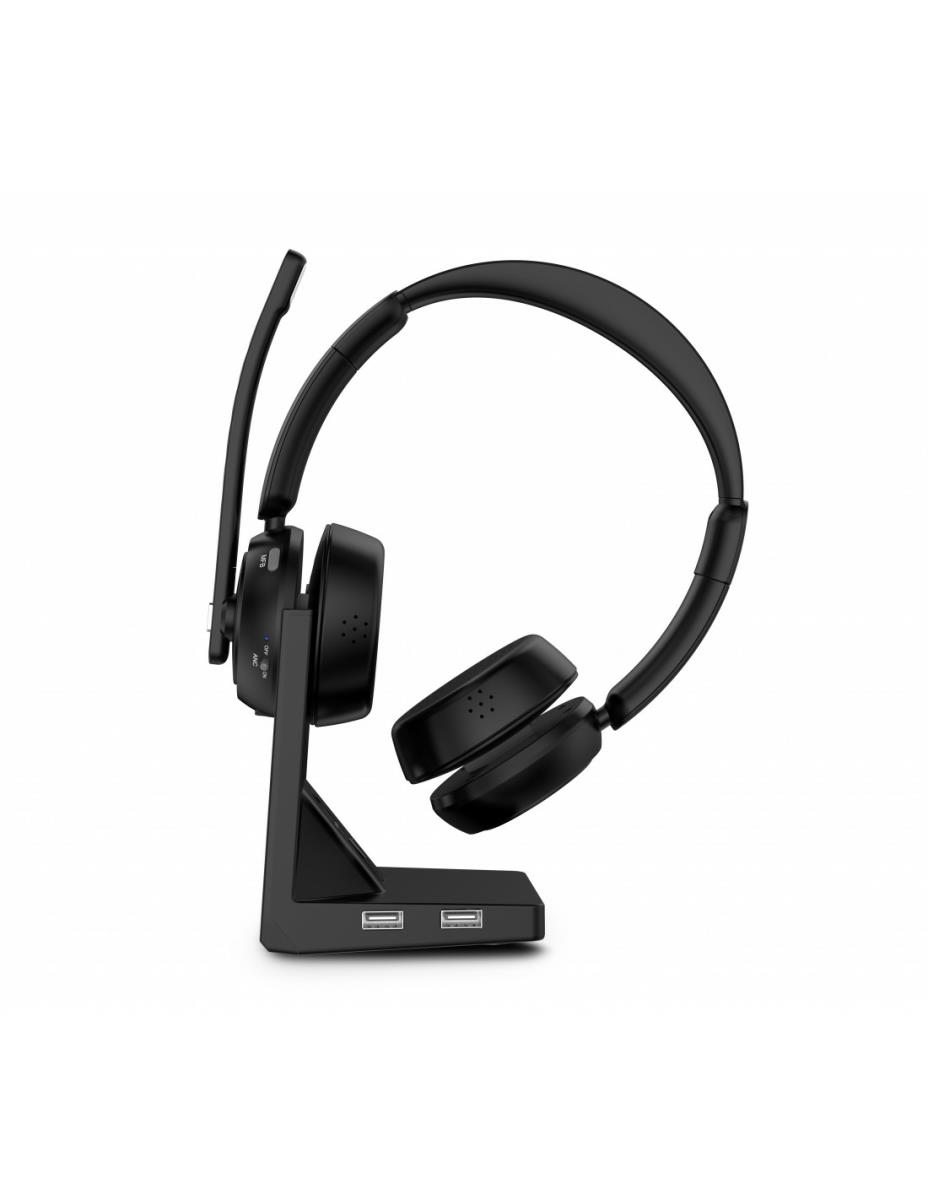 URBAN FACTORY Headset - Movee Max - Bluetooth With Enc Active Noise Canceling And Charging Stand