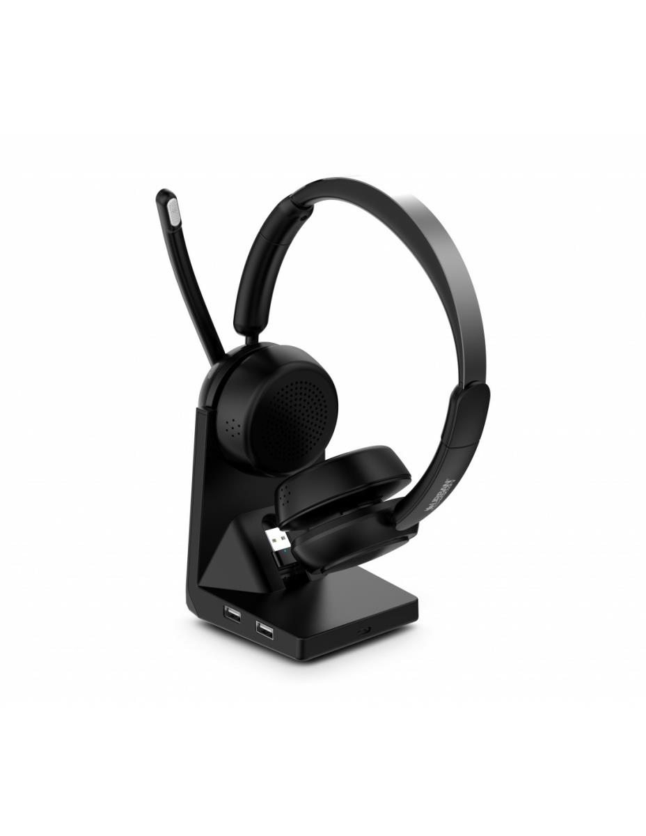 URBAN FACTORY Headset - Movee Max - Bluetooth With Enc Active Noise Canceling And Charging Stand