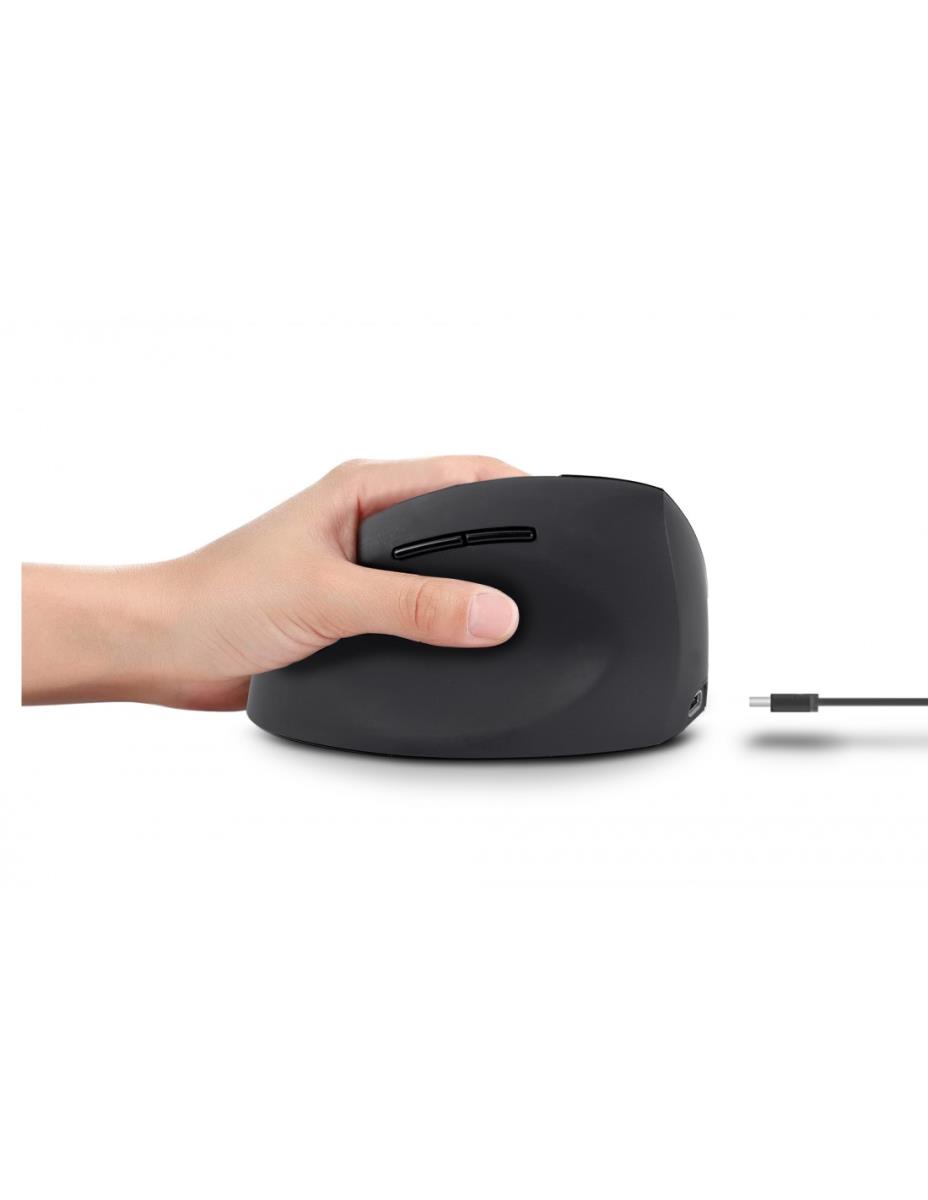 URBAN FACTORY Ergo - Next Ergonomic Vertical Wireless Mouse For The Left-handed