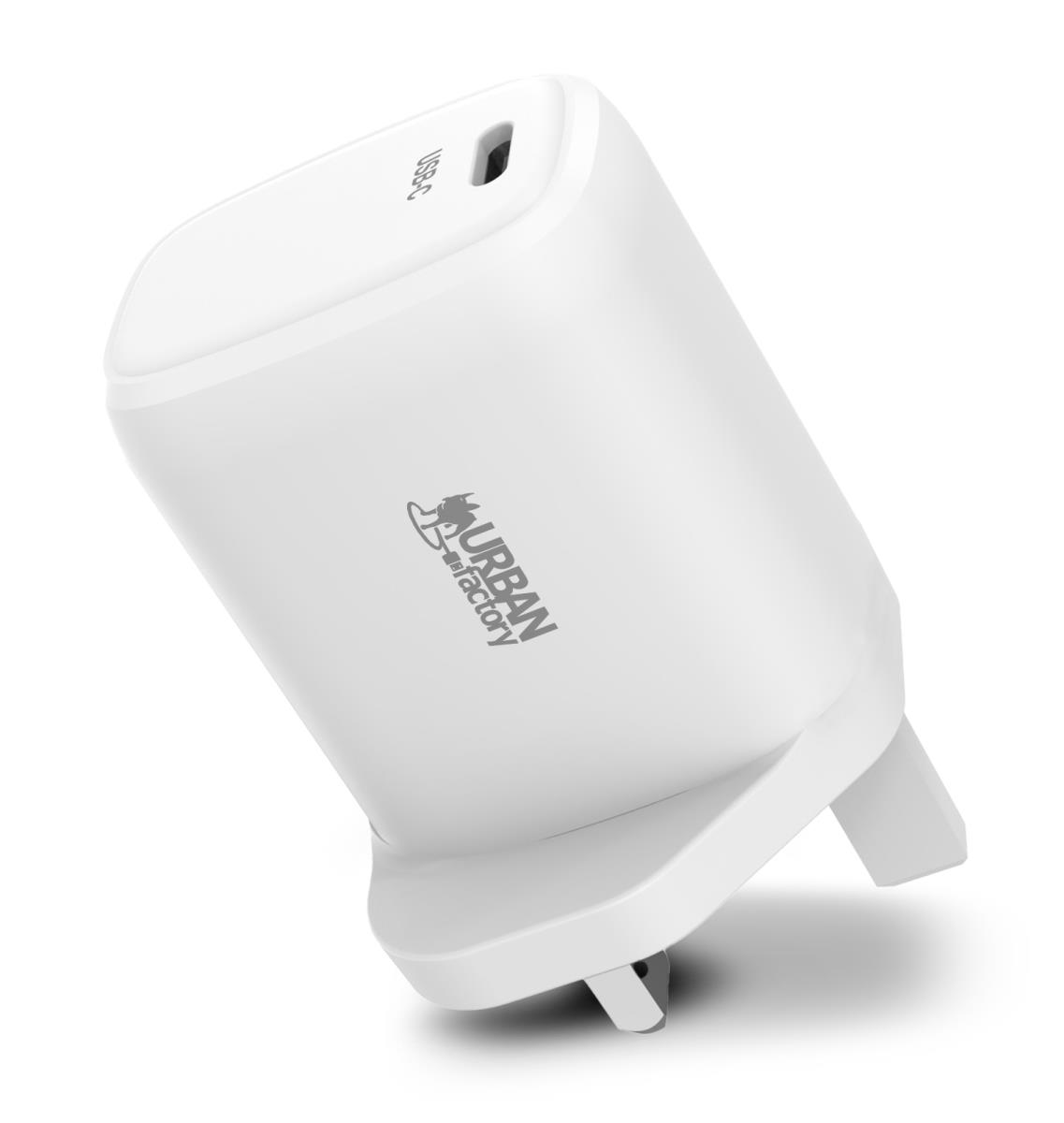 URBAN FACTORY Powee: USB-c Charger - 65w (uk Plug)