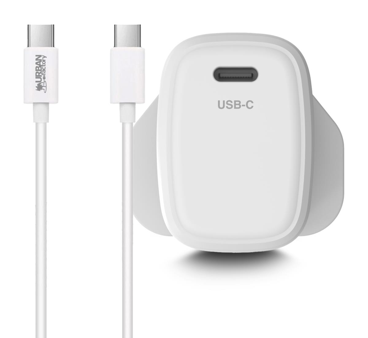 URBAN FACTORY Powee: USB-c Charger - 65w (uk Plug)