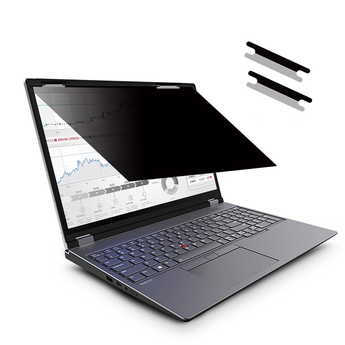 URBAN FACTORY Privacy Filter For Monitor 15.6 With 2 Hinges