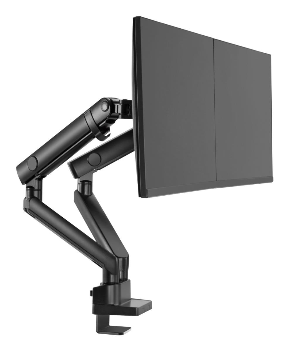 URBAN FACTORY Flexee Dual Spring Dual Monitor Arm - Black