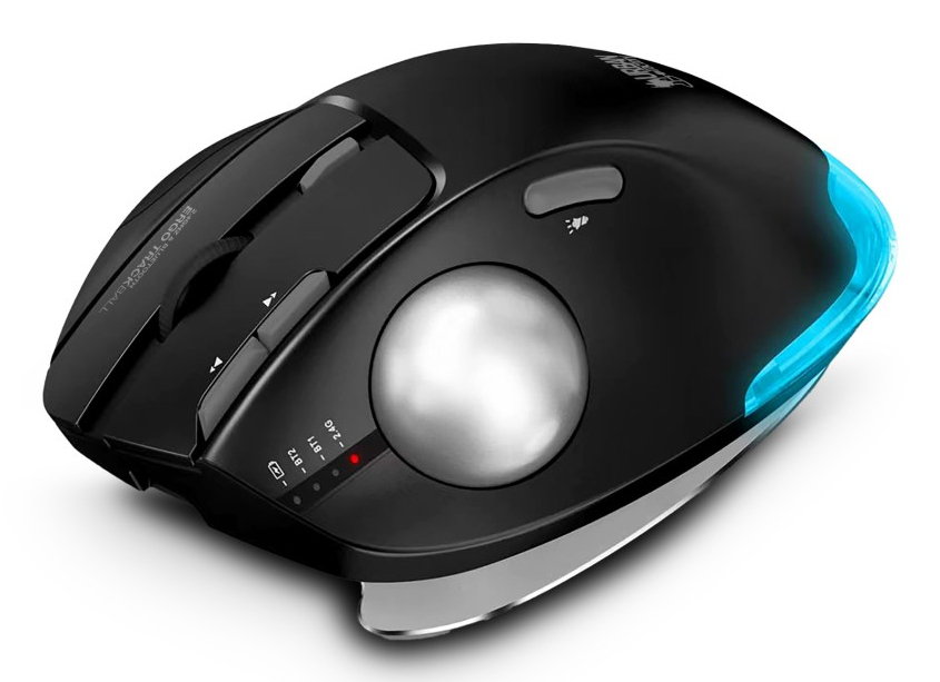 URBAN FACTORY Wireless Mouse - Ergo - Rf - Optical Trackball With Adjustable Tilt