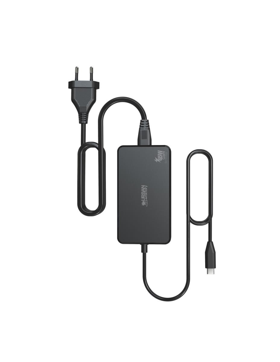 URBAN FACTORY Powee Block -  65w Gan USB-c Charger Europe / Uk