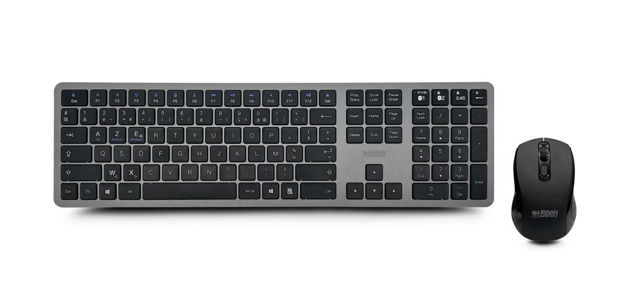 URBAN FACTORY Onlee Rechargeable Combo Keyboard And Mouse