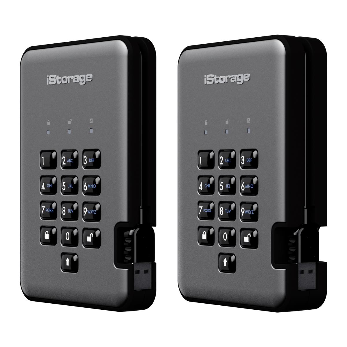 ISTORAGE diskAshur Pro2 256bit 4TB Classified  Graphite