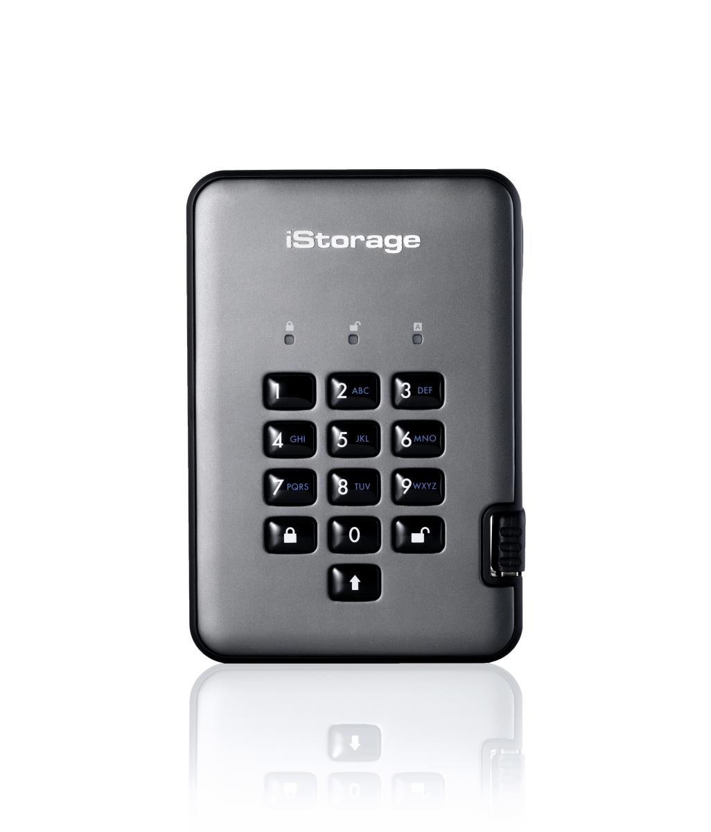 ISTORAGE diskAshur Pro2 256bit 4TB Classified  Graphite