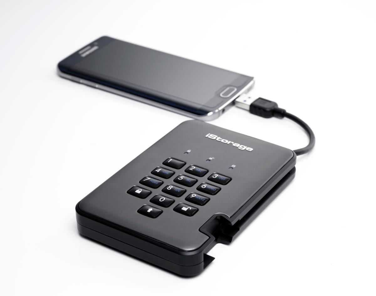 ISTORAGE diskAshur Pro2 256bit 4TB Classified  Graphite