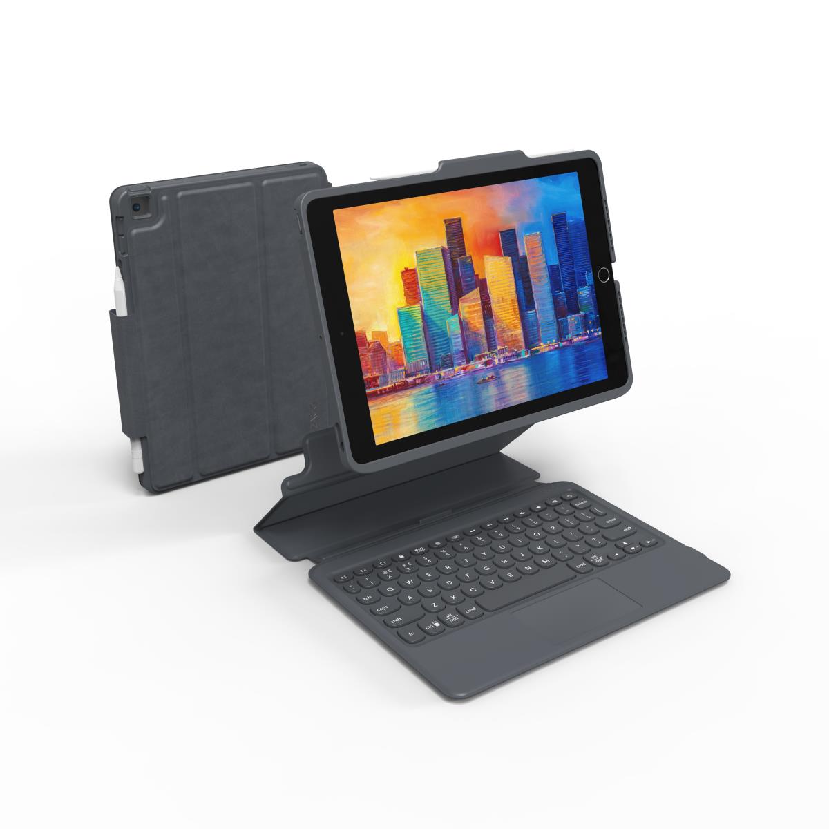 ZAGG Pro Keys Bluetooth Keyboard Case with TrackPad for Apple iPad 10.2in Serie Qwerty Black