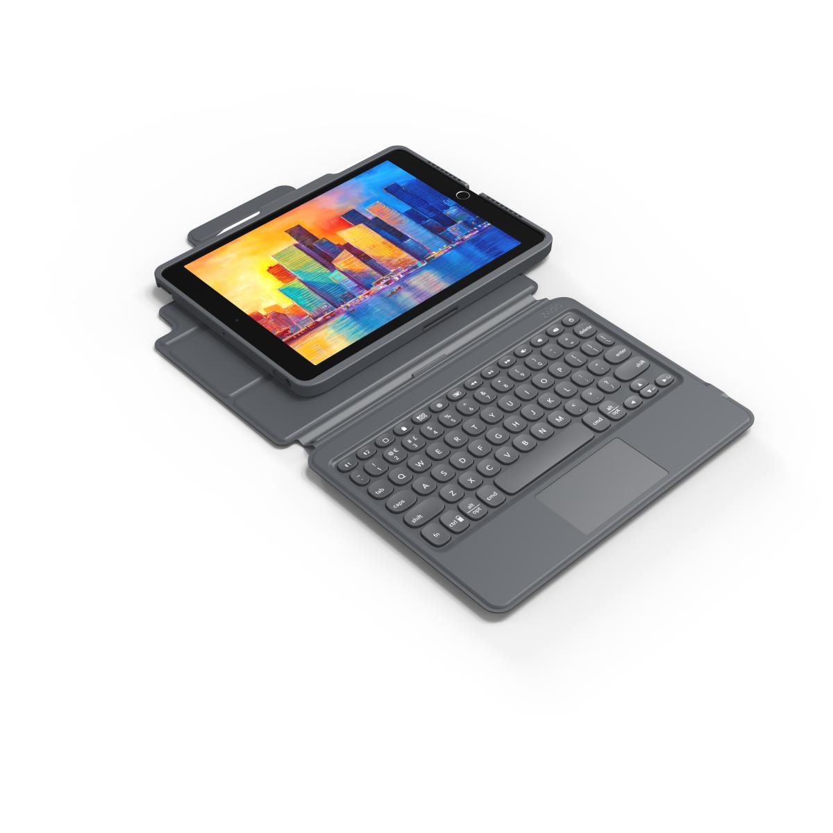 ZAGG Pro Keys Bluetooth Keyboard Case with TrackPad for Apple iPad 10.2in Serie Qwerty Black