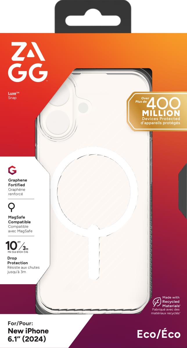ZAGG Luxe Snap Case Apple iPhone 16 Clear
