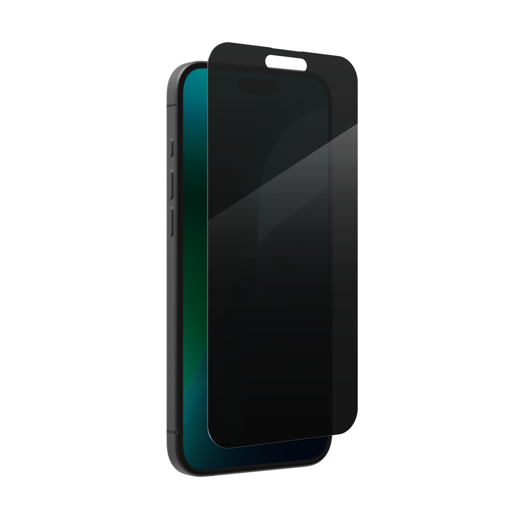 ZAGG Glass Elite Privacy Ultra-strong, Tempered Glass Screen Protector For  Apple iPhone 16 Plus/15+
