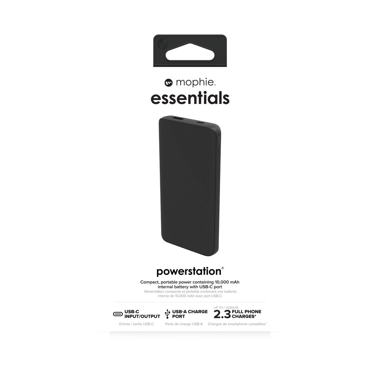 ZAGG Mophie Essentials - Power Bank - 10000 Mah - 2 Output Connectors (USB, 24 Pin USB-c)