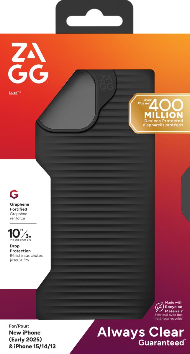 ZAGG Cases Luxe Apple Arches/15/14/13/16e Black