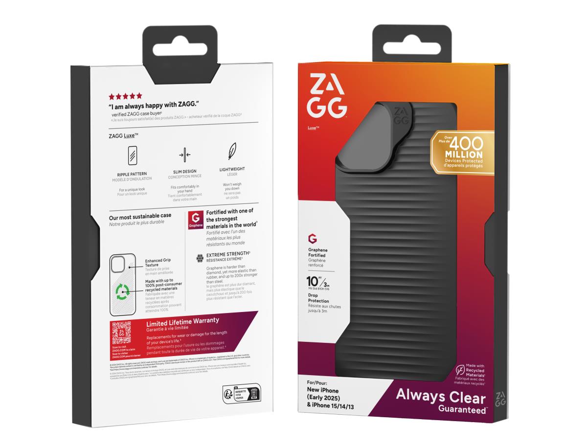 ZAGG Cases Luxe Apple Arches/15/14/13/16e Black