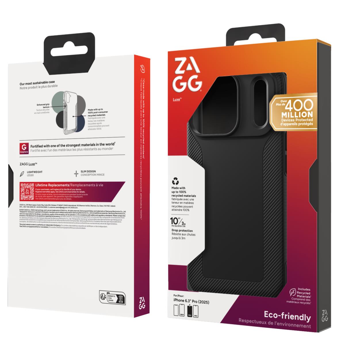 ZAGG Cases Luxe Snap Apple Basin Black