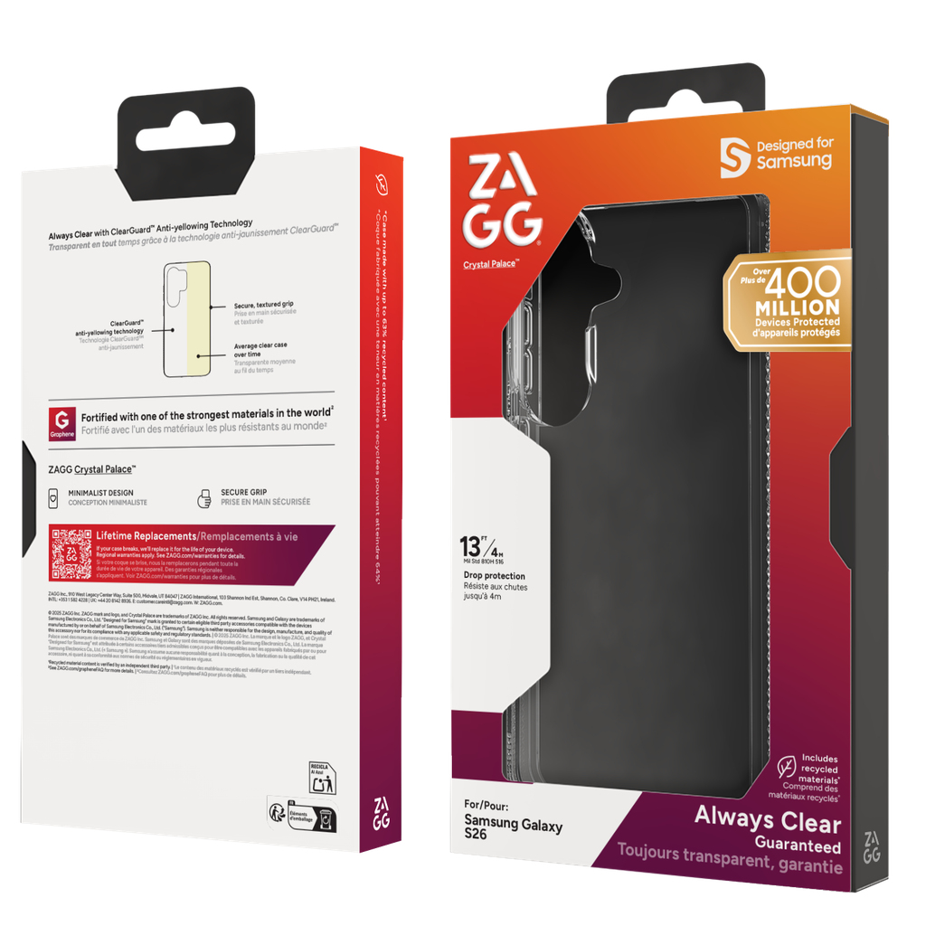 ZAGG Crystal Palace Case 6.3in Samsung Gal S26 FG