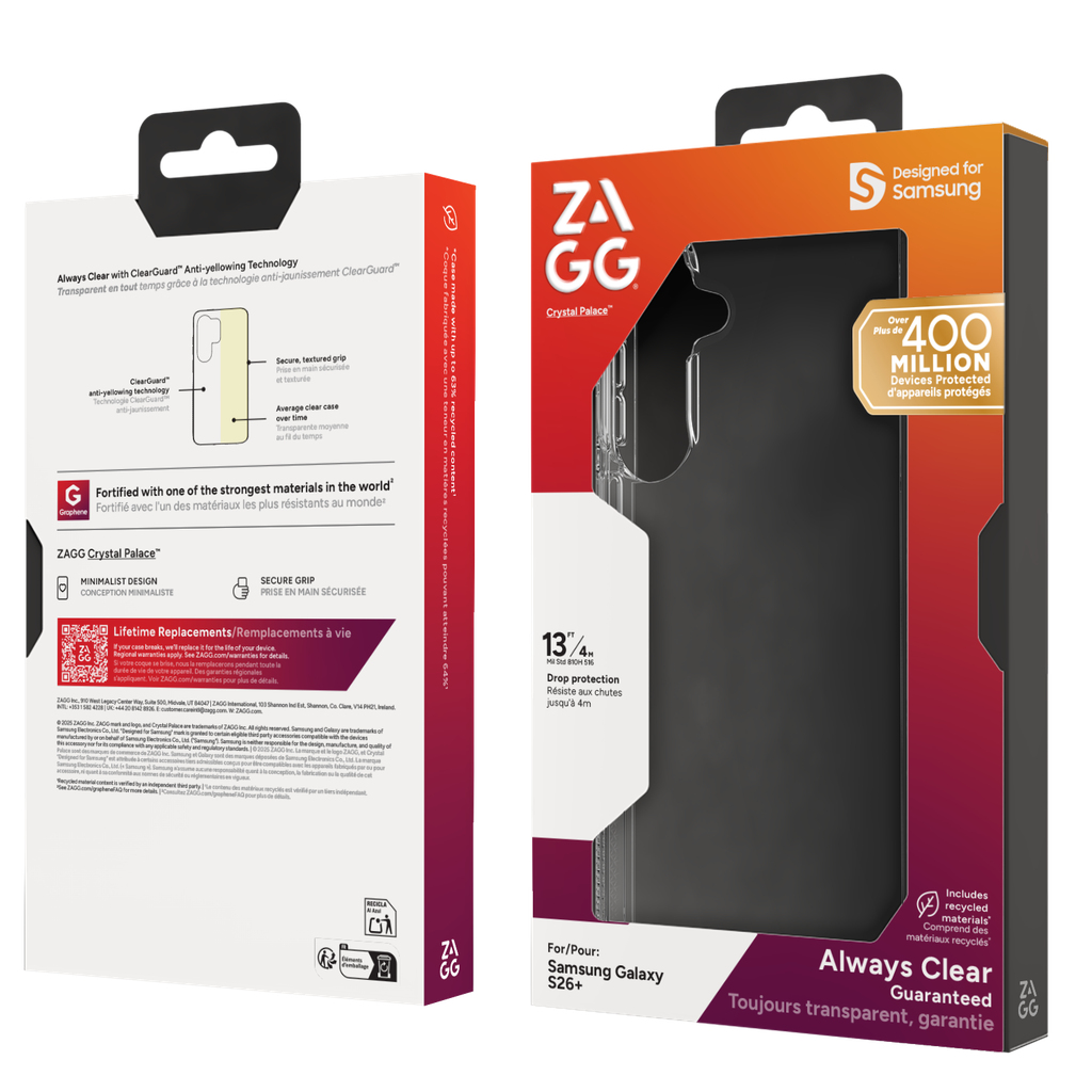 ZAGG Crystal Palace Case 6.7in Samsung Gal S26+ FG