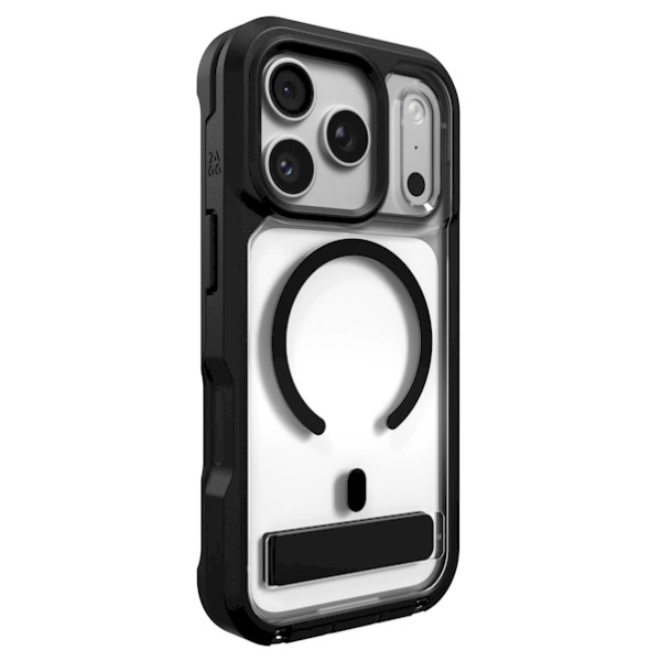 ZAGG Rainier Snap Kickstand Case For Apple Pinnacles/17 Pro Black