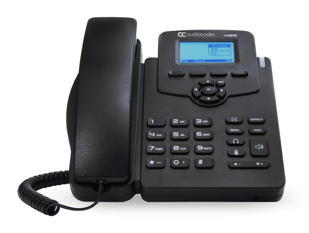 AUDIOCODES Ip-Phone 405Hd  - Poe Gbe - Black