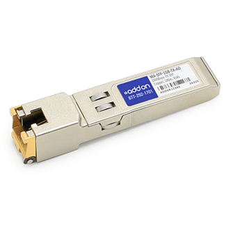 ADDON NETWORKS Ma-sfp-1gb-tx Compatible Taa Compliant 10/100/1000base-tx Sfp Transceiver (copper, 100m, Rj-45)