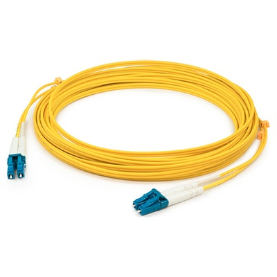 ADDON NETWORKS Fiber Patch Cable - Lc (male) To Lc (male) - Straight Os2 Duplex - Yellow - 5m