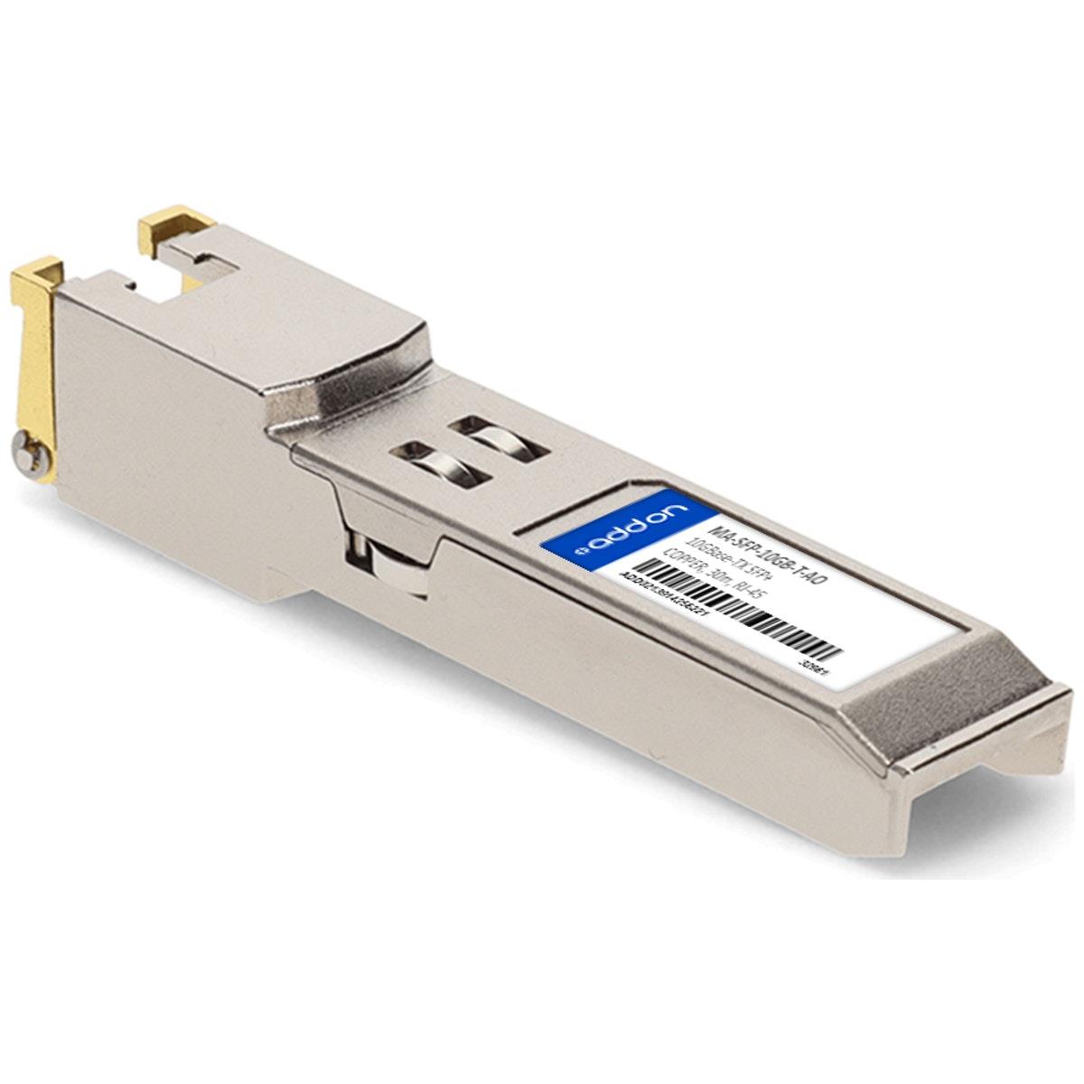 ADDON NETWORKS Transceiver Module Sfp+ Equivalent To: Cisco Ma-sfp-10gb-t, Meraki Ma-sfp-10gb-t  - 10gbe -