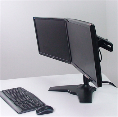 AMER NETWORKS Dual Monitor Mount Stand Max 32in Monitor