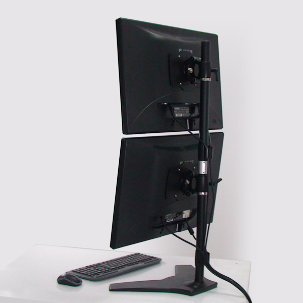 AMER NETWORKS Dual Verticle Mount Stand Max 32in